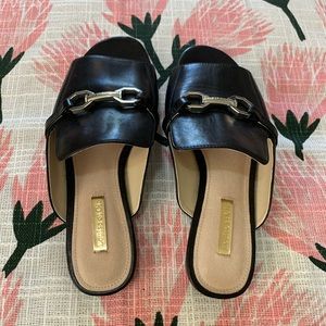 Louise et Cie Black Leather Slip Ons